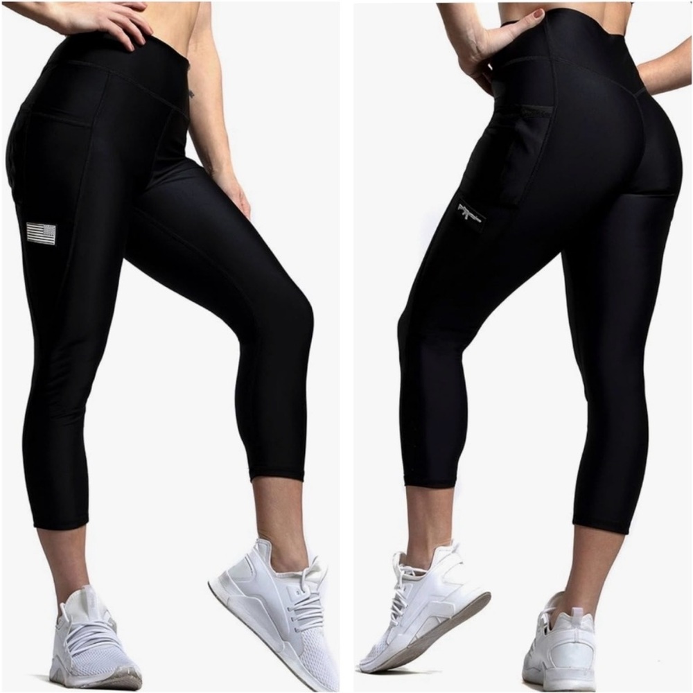 We the People Holsters Defender Tactical Full Length Black Leggings size XL
